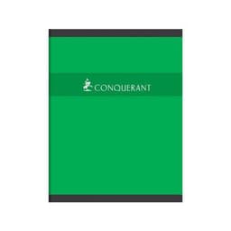 CONQUERANT Cahier de Devoirs 17x22cm Grands Carreaux Seyès 32 Pages Agrafées Couverture Carte Coloris Assortis - Image 2
