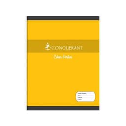CONQUERANT Cahier d'Ecriture 17x22cm Grands Carreaux Seyès 4mm 32 Pages Agrafées Couverture Carte Coloris Asso - Image 4