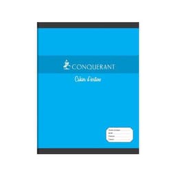 CONQUERANT Cahier d'Ecriture 17x22cm Grands Carreaux Seyès 4mm 32 Pages Agrafées Couverture Carte Coloris Asso - Image 5