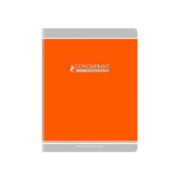 CONQUERANT Cahier Classique 17x22cm Grands Carreaux Seyès 60 Pages Agrafées Couverture Carte Recyclée Coloris - Image 4
