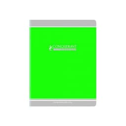 CONQUERANT Cahier Classique 17x22cm Grands Carreaux Seyès 60 Pages Agrafées Couverture Carte Recyclée Coloris - Image 2