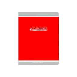 CONQUERANT Cahier Classique 17x22cm Grands Carreaux Seyès 60 Pages Agrafées Couverture Carte Recyclée Coloris - Image 3