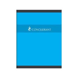 CONQUERANT Cahier de Devoirs 17x22cm Grands Carreaux Seyès 60 Pages Agrafées Couverture Carte Coloris Assortis - Image 3