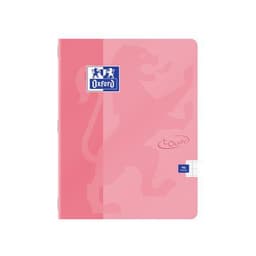 OXFORD Cahier Touch' 17x22cm Grands Carreaux Seyès 96 Pages Agrafées Couverture Carte Coloris Assortis - Image 4