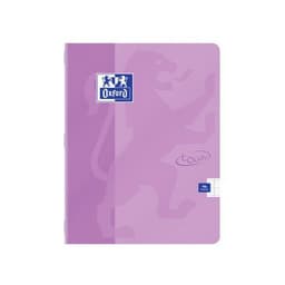 OXFORD Cahier Touch' 17x22cm Grands Carreaux Seyès 96 Pages Agrafées Couverture Carte Coloris Assortis - Image 2
