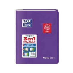 OXFORD Cahier EasyBook 17x22cm Grands Carreaux Seyès 96 Pages Agrafées Couverture Polypro Coloris Assortis - Image 3