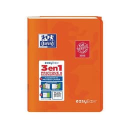 OXFORD Cahier EasyBook 17x22cm Grands Carreaux Seyès 96 Pages Agrafées Couverture Polypro Coloris Assortis - Image 2