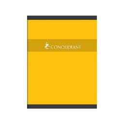 CONQUERANT Cahier 24x32cm Grands Carreaux Seyès 48 Pages Agrafées Couverture Carte Coloris Assortis - Image 5