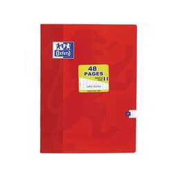 OXFORD Cahier Color Life 24x32cm Grands Carreaux Seyès 48 Pages Agrafées Couverture Carte Coloris Assortis - Image 5