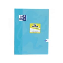 OXFORD Cahier Color Life 24x32cm Grands Carreaux Seyès 48 Pages Agrafées Couverture Carte Coloris Assortis - Image 4