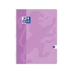OXFORD Cahier Touch' 24x32cm Grands Carreaux Seyès 96 Pages Agrafées Couverture Carte Coloris Assorti - Image 4