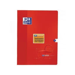 OXFORD Cahier Infinium 24x32cm Grands Carreaux Seyès 96 Pages Agrafées Couverture Synthétique Coloris Assortis - Image 2