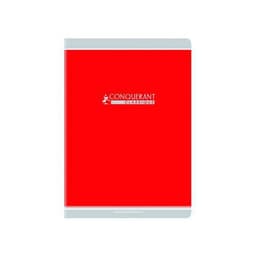 CONQUERANT Cahier Classique A4 Grands Carreaux Seyès 48 Pages Agrafées Couverture Carte Recyclée Coloris Assor - Image 3