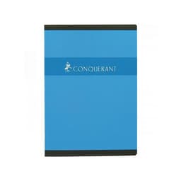 CONQUERANT Cahier A4 Grands Carreaux Seyès 96 Pages Agrafées Couverture Carte Coloris Assortis - Image 3