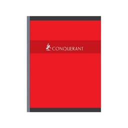 CONQUERANT Cahier 17x22cm Petits Carreaux 5mm 192 Pages Brochées Couverture Carte Coloris Assortis - Image 2