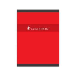 CONQUERANT Cahier 24x32cm Petits Carreaux 5mm 192 Pages Brochées Couverture Carte Coloris Assortis - Image 4