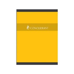 CONQUERANT Cahier 24x32cm Petits Carreaux 5mm 192 Pages Brochées Couverture Carte Coloris Assortis - Image 2