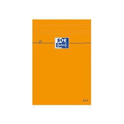 OXFORD Bloc-Notes Orange 11x17cm Petits Carreaux 5mm 80 Feuilles Agrafées Couverture Carte Enduite Orange - Image 2
