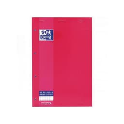 OXFORD Bloc-Notes Color Life A4+ Grands Carreaux Seyès 160 Pages Reliure Agrafée Tête Couverture Carte Coloris - Image 2