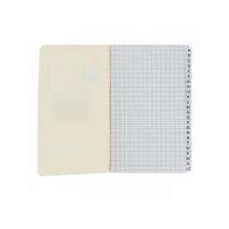 OXFORD Répertoire Infinium 9x14cm Petits Carreaux 5mm 96 Pages Agrafées Couverture Synthétique Coloris Assorti - Image 2