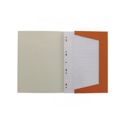 OXFORD Feuilles Simples A4 Petits Carreaux 5mm Margés 200 Pages Etui Carte Orange - Image 3