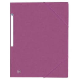 OXFORD Chemise 3 Rabats Top File + A4 avec Elastique Couverture Carte Prune - Image 5