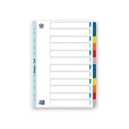 Intercalaires Neutres A4 12 Positions Carte Epaisseur 170g Blanc - Image 3