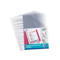 OXFORD Sachet de 50 Pochettes Perforées A4 Polypro Lisse Epaisseur 5/100ème Incolore - Image 2