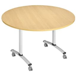 Table ronde plateau mélaminé pivotant Axe - Manutan Expert - Image principale