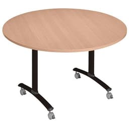Table ronde plateau mélaminé pivotant Axe - Manutan Expert - Image 5
