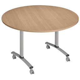 Table ronde plateau mélaminé pivotant Axe - Manutan Expert - Image 6