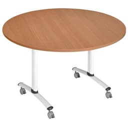 Table ronde plateau mélaminé pivotant Axe - Manutan Expert - Image 23