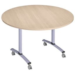 Table ronde plateau mélaminé pivotant Axe - Manutan Expert - Image 24
