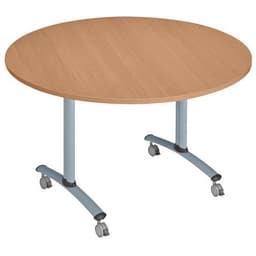 Table ronde plateau mélaminé pivotant Axe - Manutan Expert - Image 16