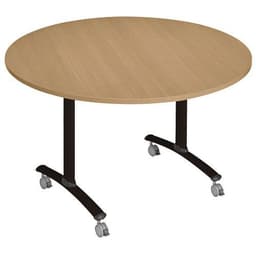 Table ronde plateau mélaminé pivotant Axe - Manutan Expert - Image 12