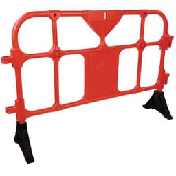 Barrière plastique avec pieds - 1500mm rouge - Image 5