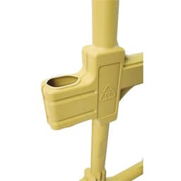Barrière plastique avec pieds - 2000mm jaune - Image 5