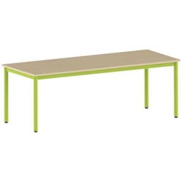 Table Carélie rectangulaire 200 x 80 cm fixe 4 pieds stratifié - Image principale