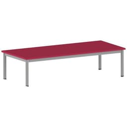 Table Carélie rectangulaire 180 x 80 cm mobile 4 pieds stratifié - Image principale