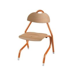 Chaise Tempo AST coque bois naturel piètement alu Mobidecor - Image principale