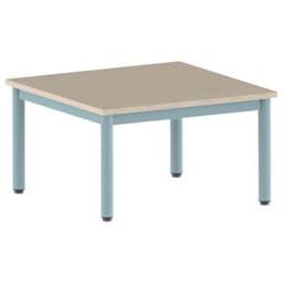 Table Carélie carrée 80 x 80 cm fixe 4 pieds stratifié Mobidecor - Image 4