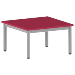 Table Carélie carrée 80 x 80 cm fixe 4 pieds stratifié Mobidecor - Image 8