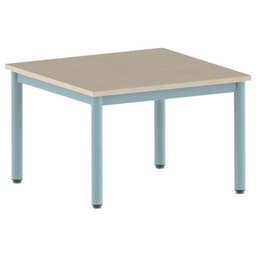 Table Carélie carrée 80 x 80 cm fixe 4 pieds stratifié Mobidecor - Image 6