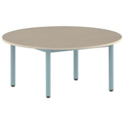 Table Carélie ronde Ø 120 cm fixe 4 pieds stratifié Mobidecor - Image 8