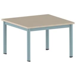 Table Carélie carrée 80 x 80 cm mobile 4 pieds stratifié Mobidecor - Image 4