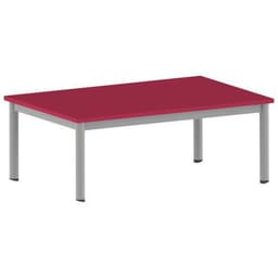 Table Carélie rectangulaire 120 x 80 cm mobile 4 pieds stratifié - Image 3