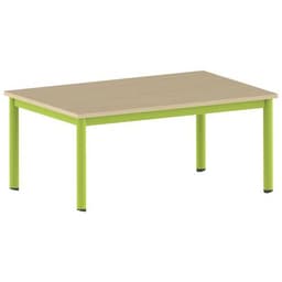 Table Carélie rectangulaire 120 x 80 cm mobile 4 pieds stratifié - Image 4