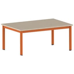 Table Carélie rectangulaire 120 x 80 cm mobile 4 pieds stratifié - Image 8