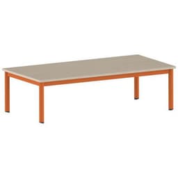 Table Carélie rectangulaire 160 x 80 cm mobile 4 pieds stratifié - Image 6