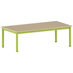Table Carélie rectangulaire 160 x 80 cm mobile 4 pieds stratifié - Image 8